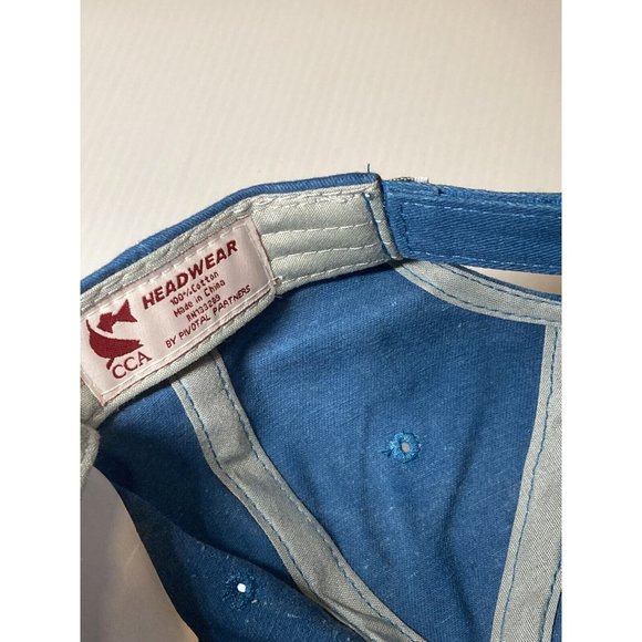 Nwt mens CCA Coastal Conservation Association Fish adjustable Cap. Teal - Picture 7 of 7